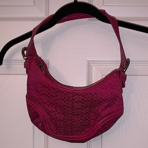Coach pink shoulder bag